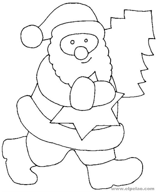 PAPA NOEL COLOREAR